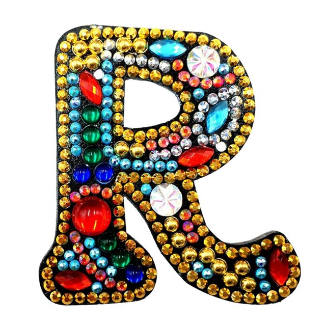 Porte-clés de Noël 26 Lettres Pendentif Strass