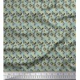thumbnail image 1 of Soimoi Poly Georgette Fabric Dot & Triangle Shirting Print Fabric by The Yard 42 Inch Wide, 1 of 3
