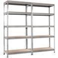 thumbnail image 1 of Patiojoy 5-Tier Industrial Steel Storage Shelves Garage Rack with Adjustable Shelves Sliver, 1 of 6