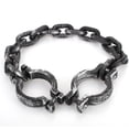 thumbnail image 2 of Halloween Prop Plastic Wrist Shackles Prison Handcuffs Costume Party Trick Prop, 2 of 8