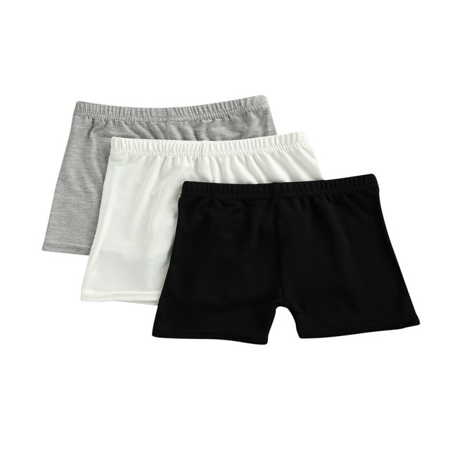 3Pcs Pantalon de Sécurité d'Été Filles Anti-Vided Stretch Taille Moyenne Short