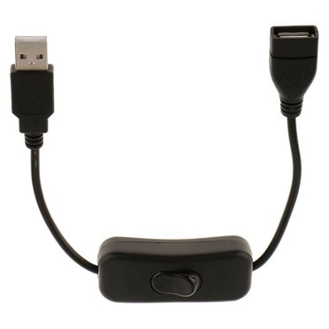 EGNMCR USB power extension cable USB male to female cable with controller wander lead controlle