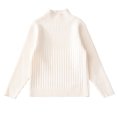 thumbnail image 1 of RXIRUCGD Automne et Hiver Nouveau Ensemble de Chandail à Col Roulé Style Extérieur pour Enfants (Beige, Taille : 4 Ans), 1 of 2