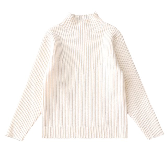 RXIRUCGD Automne et Hiver Nouveau Ensemble de Chandail à Col Roulé Style Extérieur pour Enfants (Beige, Taille : 4 Ans)