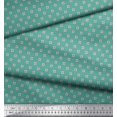 thumbnail image 2 of Soimoi Velvet Fabric Swimming Ring Small Print Sewing Fabric Yard 58 Inch Wide, 2 of 3