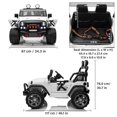 thumbnail image 2 of VOLTZ TOYS 2 Seater Ride On Car, 12V Electric Car for Kids, Electrical Jeep with 2 Seats, Full LED Lights, Parental Remote Control, MP3 Player (White), 2 of 8