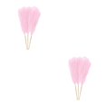 thumbnail image 3 of Wweixi 3piece Peaceful With Pampas Reed Decoration Downy And Durable Boho Decor Light Pink 2Set, 3 of 6