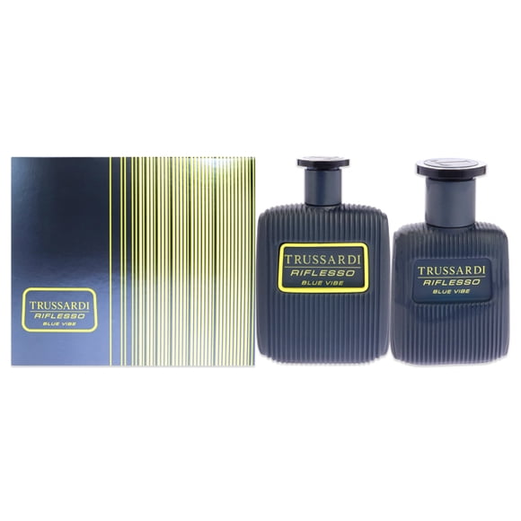 Riflesso Blue Vibe by Trussardi for Men - 2 Pc Gift Set 3.4 oz EDT Spray, 1oz EDT Spray