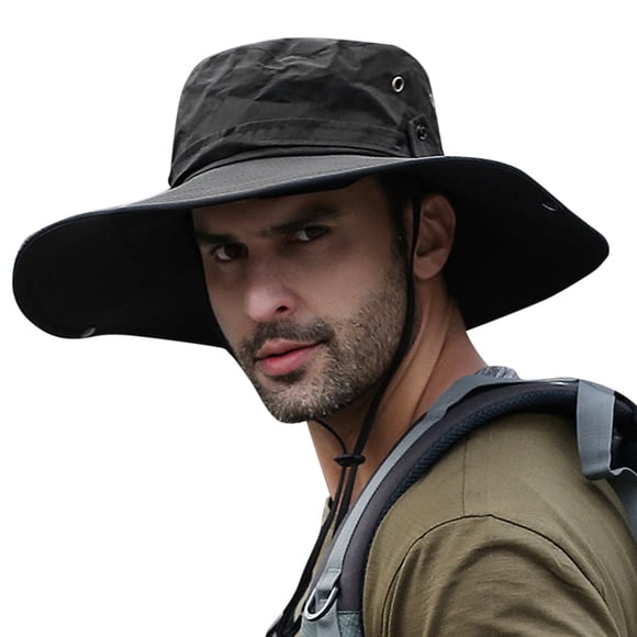 Sun Hat Wide Brim UV Protection Foldable Bucket Hat for Fishing Hiking Camping 12CM Brim