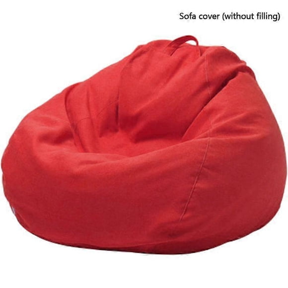 Beanbags Large Seat Bean Bag The color is as shown in the main picture 100*120cm Lazy Sofa Bean Bag Cover Without Filler Sofa Cover Chairs For Adults Kids(No filling)