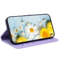 thumbnail image 3 of Compatible with Samsung Galaxy A02 Embossed Lily Wallet Case with Card Holder PU Leather Flip Cover, 3 of 5