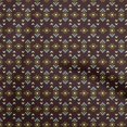 thumbnail image 1 of oneOone Cotton Poplin Chocolate Brown Fabric Geometric Craft Projects Decor Fabric Printed By The Yard 56 Inch Wide, 1 of 4
