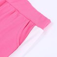 thumbnail image 4 of Ensemble Deux Pièces T-Shirts pour Filles Couleur Unie Col Rond Manches Courtes et Shorts, 4 of 8