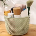 thumbnail image 3 of Plastic Storage Basket,Small Storage Basket Imitation Rattan Desktop Storage Basket Plastic Storage Basket Indoor Storage Basket Toiletries Storage Basket Large Storage Baskets, 3 of 7