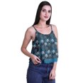 thumbnail image 2 of Moomaya Haut Court à Bretelles Spaghetti Imprimé pour Femmes Cami Tops d'Été, 2 of 5