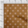 thumbnail image 2 of oneOone Silk Tabby Rust Brown Fabric Asian Circle Block Sewing Craft Projects Fabric Prints By Yard 42 Inch Wide, 2 of 4
