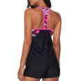 thumbnail image 2 of Womens Racerback Swimming Suit Tankini Set Swimsuit Bathing Suit with Boyshorts S-XXL, 2 of 4