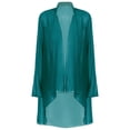 thumbnail image 1 of Loodgao Hauts d'Été pour Femmes Courts Boléros Kimono Cardigans Vestes Boléro en Mousseline Couvre-Robe de Soirée Vert P, 1 of 5