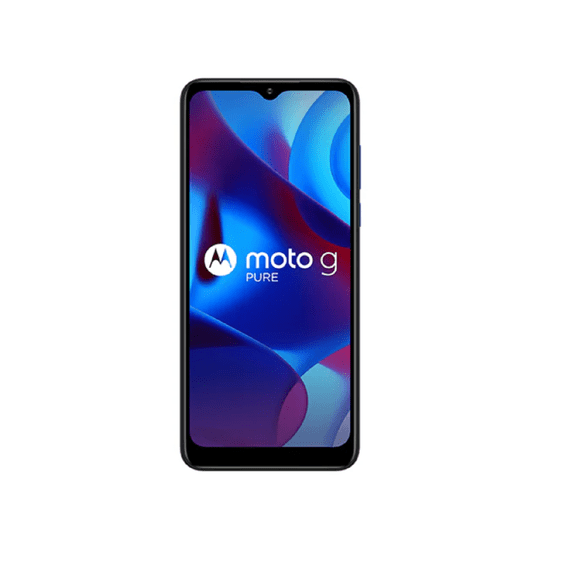 Remis à Neuf Motorola XMGPU3LX Moto g Pure 6,5 Pouces 32 Go 3 Go RAM Deep Indigo LTE Téléphone Intelligent
