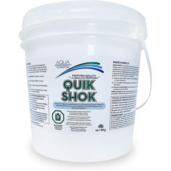 Choc Oxydant Sans Chlore pour Piscines et Bains Chauds (8 kg)