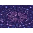 thumbnail image 1 of Ahgly Tapis Rectangulaire Lavable en Machine Intérieur Transitionnel Violet Améthyste Violet, 7 Pieds x 9 Pieds, 1 of 7