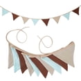 thumbnail image 4 of Birthday Party Decoration String Flag Set 6 m Long Double-Layered Cotton Solid Color Hanging Banner for Kids Birthday, Camping, Thanksgiving, and Home Decor, 4 of 4