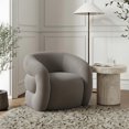 thumbnail image 2 of Meridian Furniture Roxbury Grey Velvet Accent Chair, 2 of 14