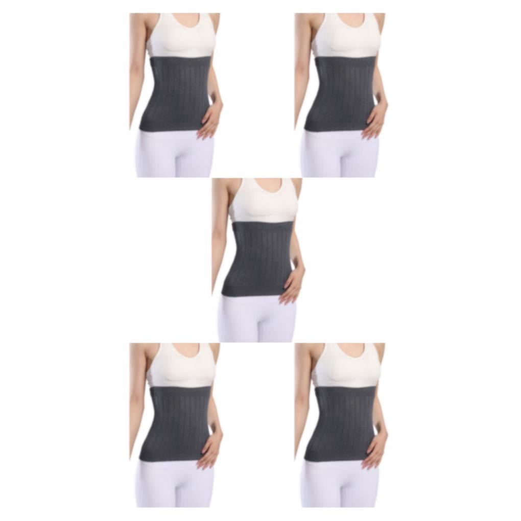 Thinsony Breathable And Moisture Absorbing Waist Back Support For Added Comfort Skin thickened grey M 5Set
