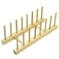 thumbnail image 1 of Bamboo Dish Plate Bowl Cup Book Pot Lid Cutting Board Drying Rack Stand Drainer Storage Holder Organizer Kitchen Cabinet（Keep Dry）, 1 of 10