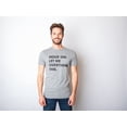 thumbnail image 2 of Mens Hold On Let Me Overthink This T shirt Funny Sarcastic Hilarious Adult Tee (Dark Heather Grey) - M, 2 of 4