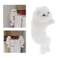thumbnail image 4 of DOLITY Jouets Mignons pour Chat Statue de Chat Simulée Artisanat, Blanc Gauche, 4 of 9