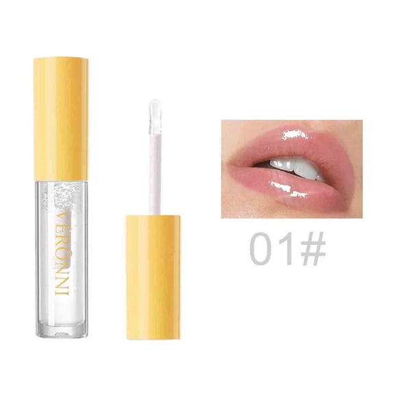 FcBaudy Lipstick for Women, Lip Stain, Lip Gloss Long Term Moisturizing, Transparent, Nourishing Lip Balm, Glossy Mirror,Brightening Lip Gloss（2.3ml） Nourishing Lip Honey
