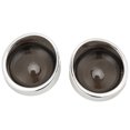 thumbnail image 2 of Pair Motorcycle Turn Signal Light Lens Cover Front Rear Replacement for TOURING FLHX FLTRI FLHRS 2000up(Chrome Smoky ), 2 of 14