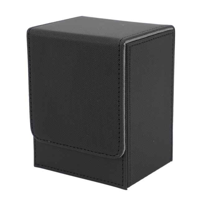 Magnetic Closure Card Deck Box, PU Leather, Multifunctional, Portable Storage Box with Soft Felt for More Than 100 Cards, for Tarot Gaming Playing