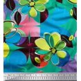 thumbnail image 1 of Soimoi Tissu en Poly Georgette Imprimé Fleurs Colorées par Yard 52 Pouces de Large, 1 of 3