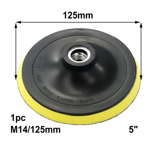 3/4/5/6/7Inch Backing Pad Sanding Holder Disc Hook And Loop Backer Plates Drill Rod M10 for Polisher Grinding Tools M14 5Inch Disc