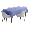 thumbnail image 1 of Vargottam Indoor/Outdoor Rectangular Tablecloth 58' x 120' with Umbrella Hole & Zipper Waterproof Patio Tablecloths for Spring/Summer BBQs - Purple, Polyester, Tablecloth, 1 of 6