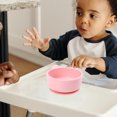 thumbnail image 3 of YSNOOWE 1Pack Cute Bowl Silicone Round Pink Easy to Clean for Kids Mealtime, 3 of 8
