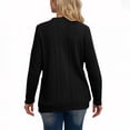 thumbnail image 4 of HAiming Womens Knit Cardigan Long Sleeve Button down V Neck Solid Color Lightweight Sweaters with Pockets, 4 of 4