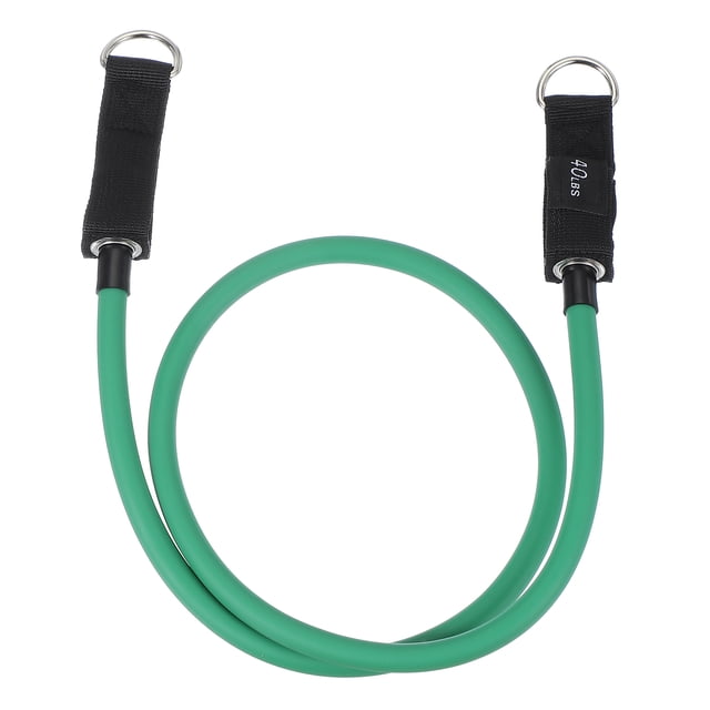 Uxcell Resistance Tube Bands, 40 lbs Stackable Single Resistance Band Exercise Band Stretch Band for Working Out Man Home, Green