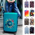 thumbnail image 2 of Luggage Cover 18-32 Inch Elastic Suitcase Cover Full Body Print Dustproof Suitcase Protective Case Travel Accessories Colorful geometry XL, 2 of 6