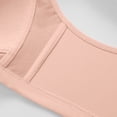 thumbnail image 3 of Sentmoon Nursing Bras for Breastfeeding No Underwire Push up Seamless Bras for Women Adjustable Strap Full Coverage Front Closure Breathable Oversize Solid Everyday Bras for Home Leisure Red XXXL, 3 of 5