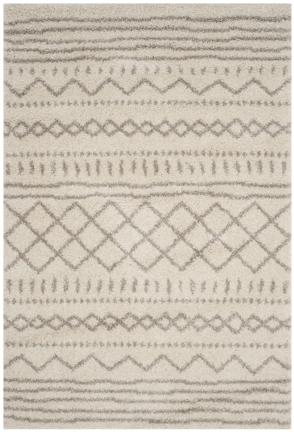 Safavieh Arizona Teagan Geometric Stripes Shag Area Rug