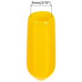 thumbnail image 2 of Unique Bargains 50 Pcs Capuchons d'Extrémité en Caoutchouc 5 mm Couvre-Vis en PVC Vinyle Protecteur de Filetage Rond Capuchons d'Étagère en Fil Jaune, 2 of 5