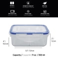 thumbnail image 2 of Starfrit LocknLock Food Storage Divided Container, Capacity of 11oz / 350ml, 2-Compartment Removable Divider, 2 of 8