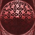 thumbnail image 1 of Ahgly Company Tapis d'Intérieur Lavable à la Machine, Carré, Transitionnel, Rouge Cerise, Tapis de Zone, 8 Pieds Carré, 1 of 7
