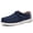 Blue, variant on Big Size Men's Casual Low Top Canvas Shoes Male Loafers Sneakers Slip On Breathable Flats Boat Shoes Driving Shoes Moccasins Casual Walking Shoes