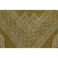 thumbnail image 4 of Casavani Cotton Handblock Printed Green Rug Square Area Rug for Entryway Kitchen Bathroom 5x5 feet, 4 of 5