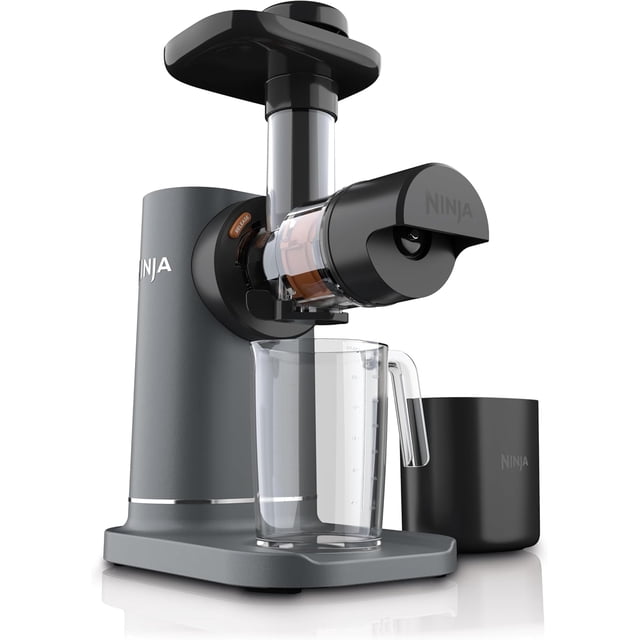 Refurbished (Excellent) - Ninja Cold Press Juicer, NeverClog Powerful Compact Slow Juicer with Total Pulp Control