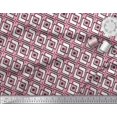 thumbnail image 2 of Soimoi Poly Georgette Fabric Square & Floral Block Decor Fabric Printed Yard 52 Inch Wide, 2 of 2